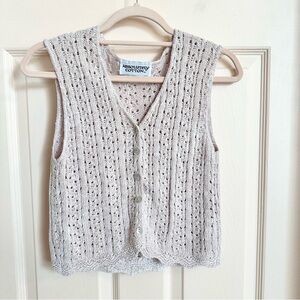 Off white absolutely cotton knit vest